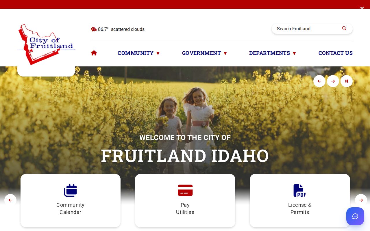 City of Fruitland criminal records civic homepage