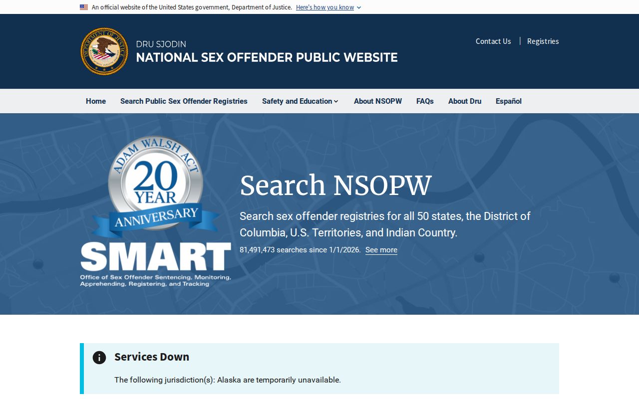 Payette County sex offender search through the national registry
